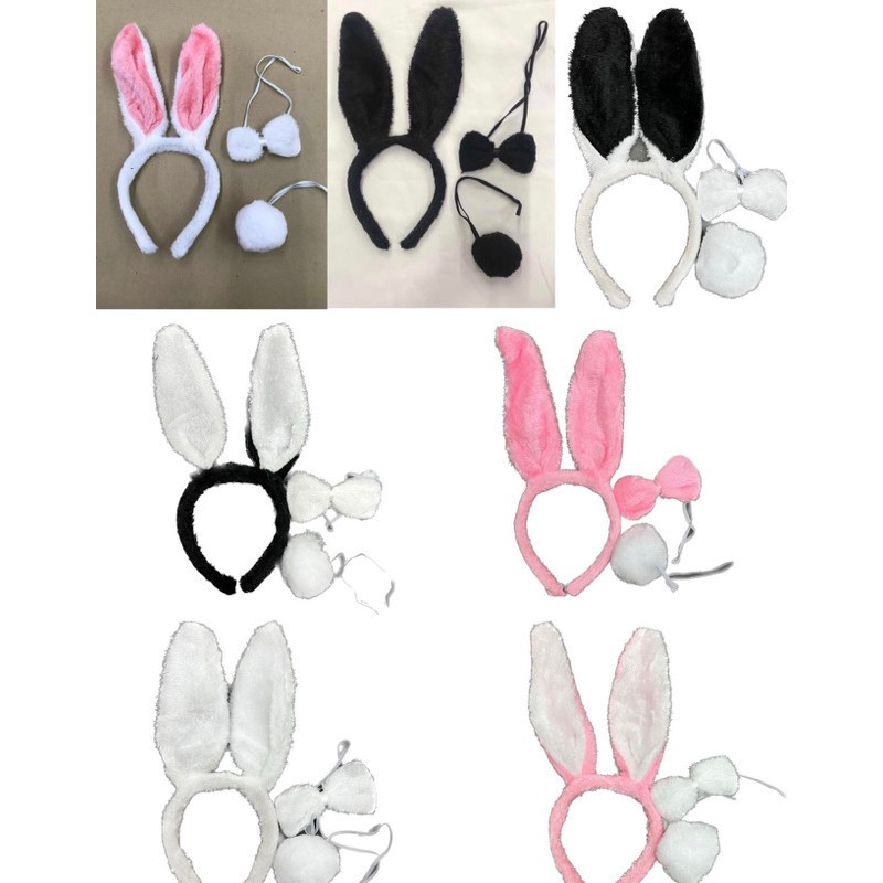 Kit Arco De Coelho Com Rabinho e Gravata Festa  Fa