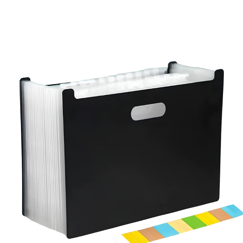 Pasta arquivo organizadora expansível com divisó