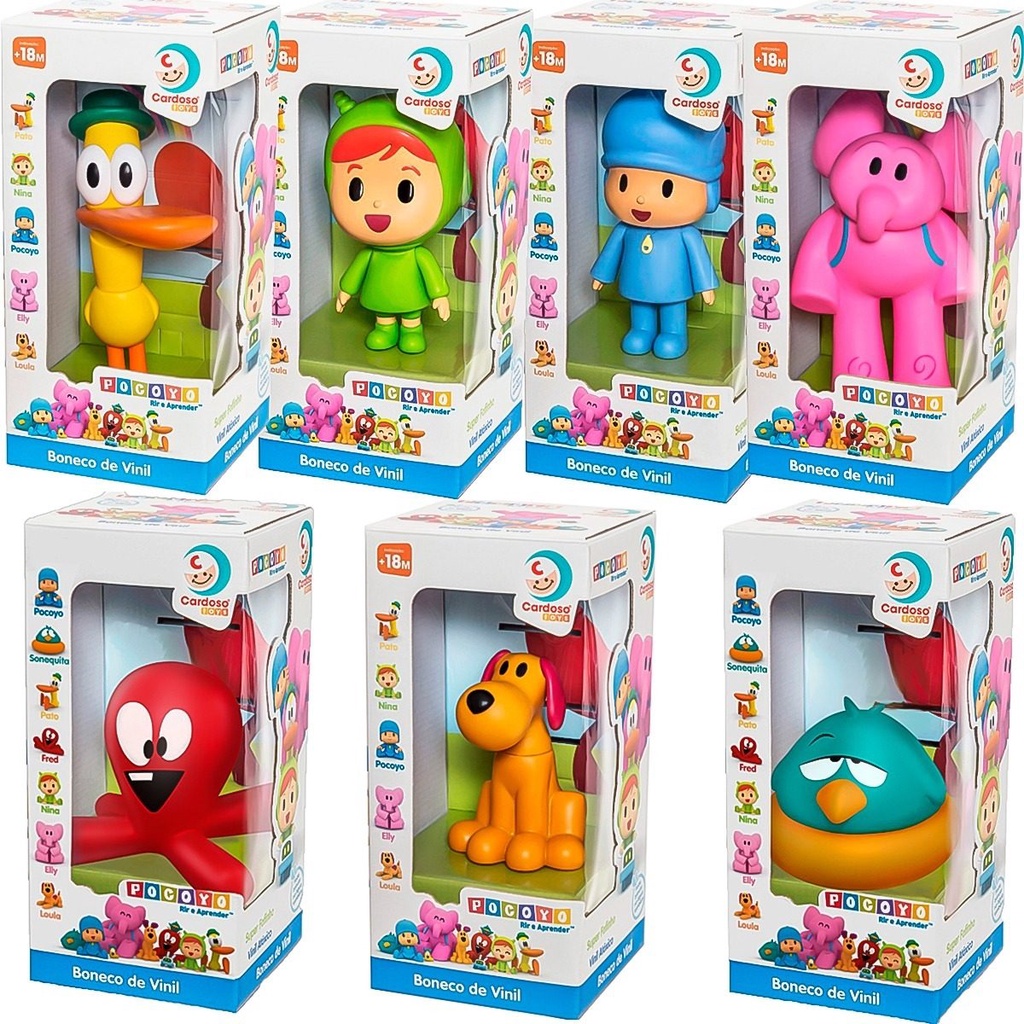Bonecos Turma do Pocoyo em Vinil – Nina Loul