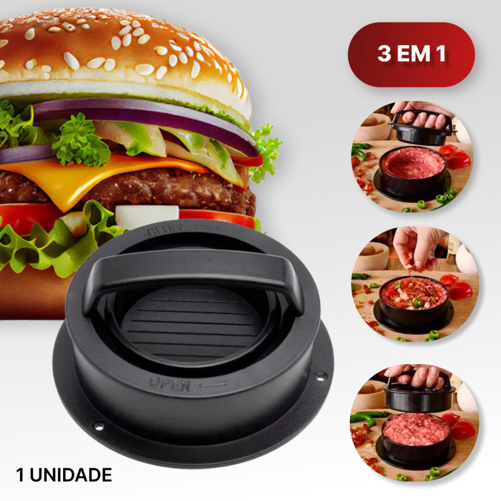 haosin Conjunto 12X6CM Forma Molde para Hambúrgue