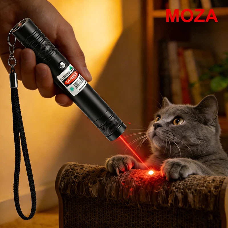 Ponteiro laser vermelho e verde, distância ultral