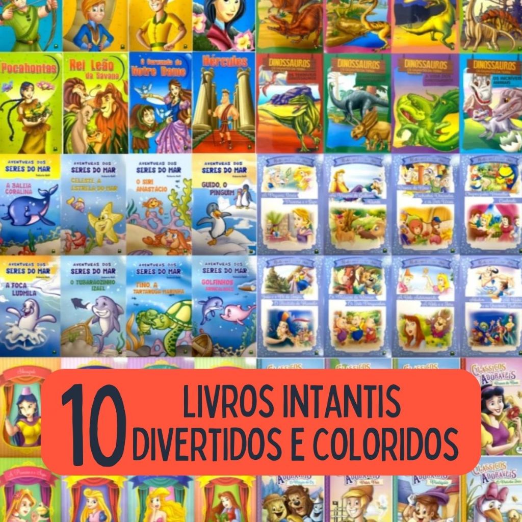 Kit 10 Livros Infantis Editora Brasileitura Realid