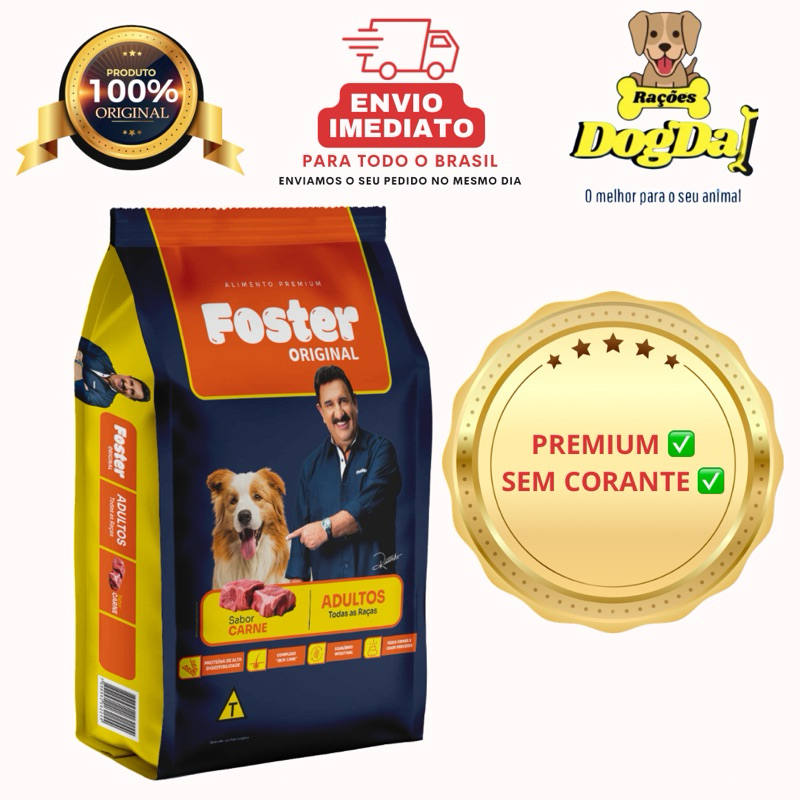 Ração para cães Foster PREMIUM Original Carne 1