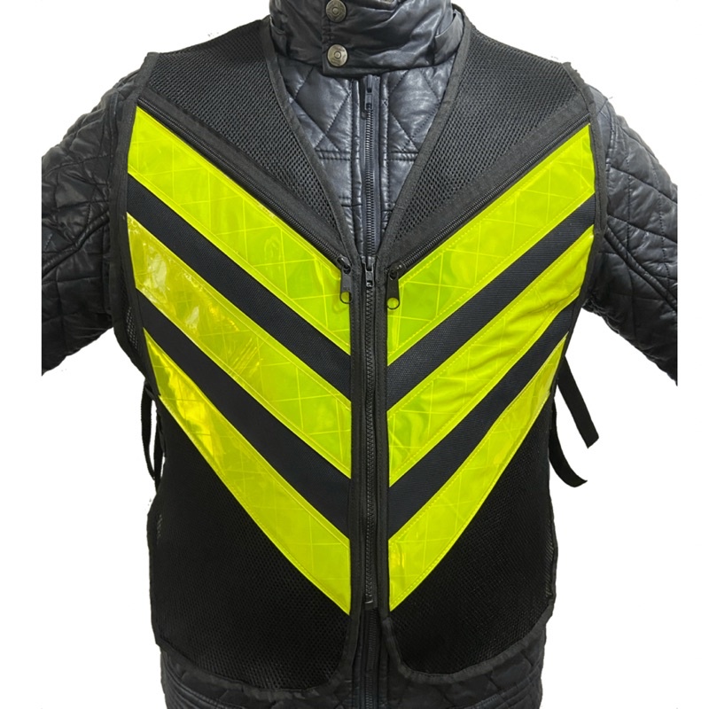 Colete motoboy mototáxi refletivo com bolso front
