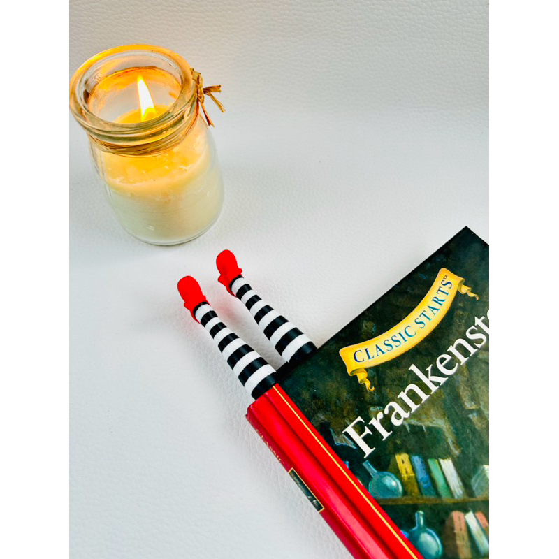 Marcador de Páginas sapatinhos vermelho bruxa com