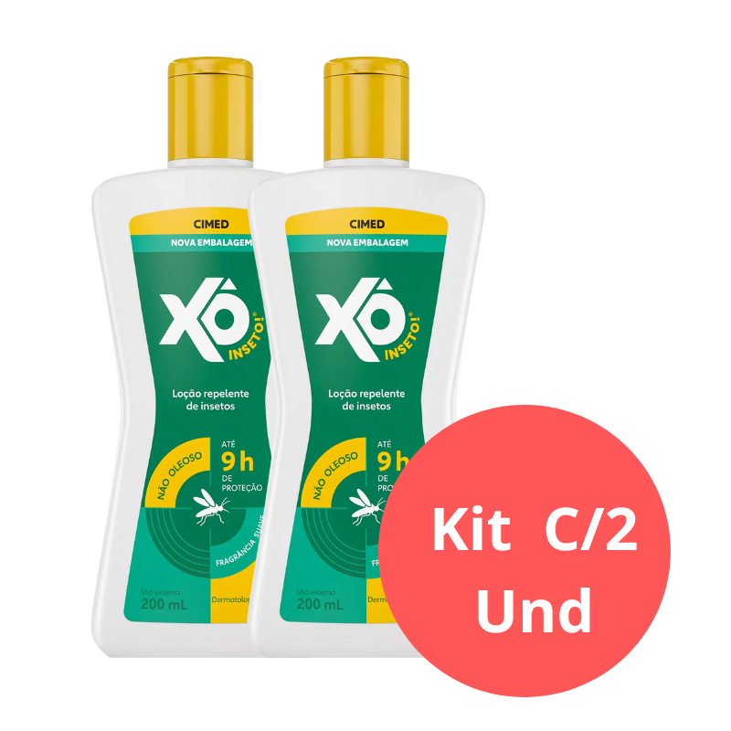 KIT REPELENTE C/2 XO CIMED INSETO LOCAO 200 ML 2 U