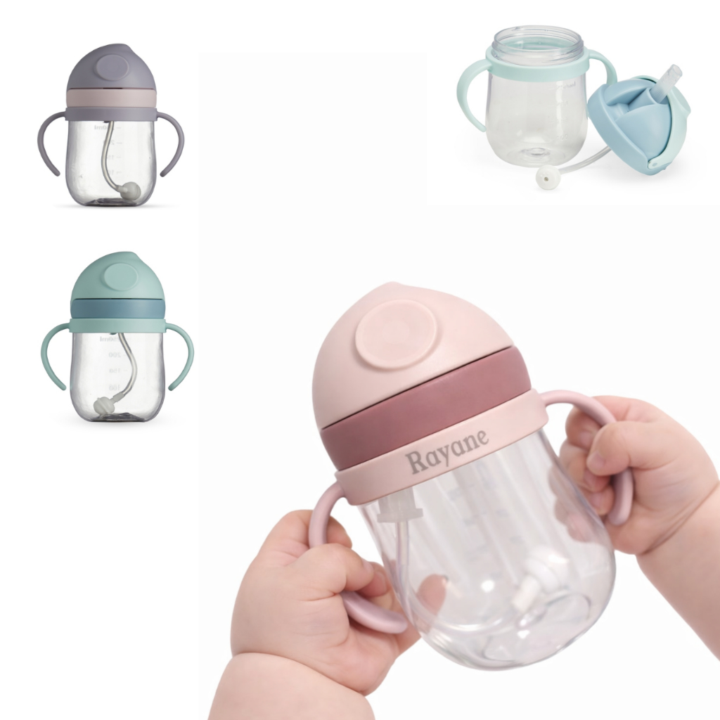 Copo infantil personalizado de 350 ml com alça du