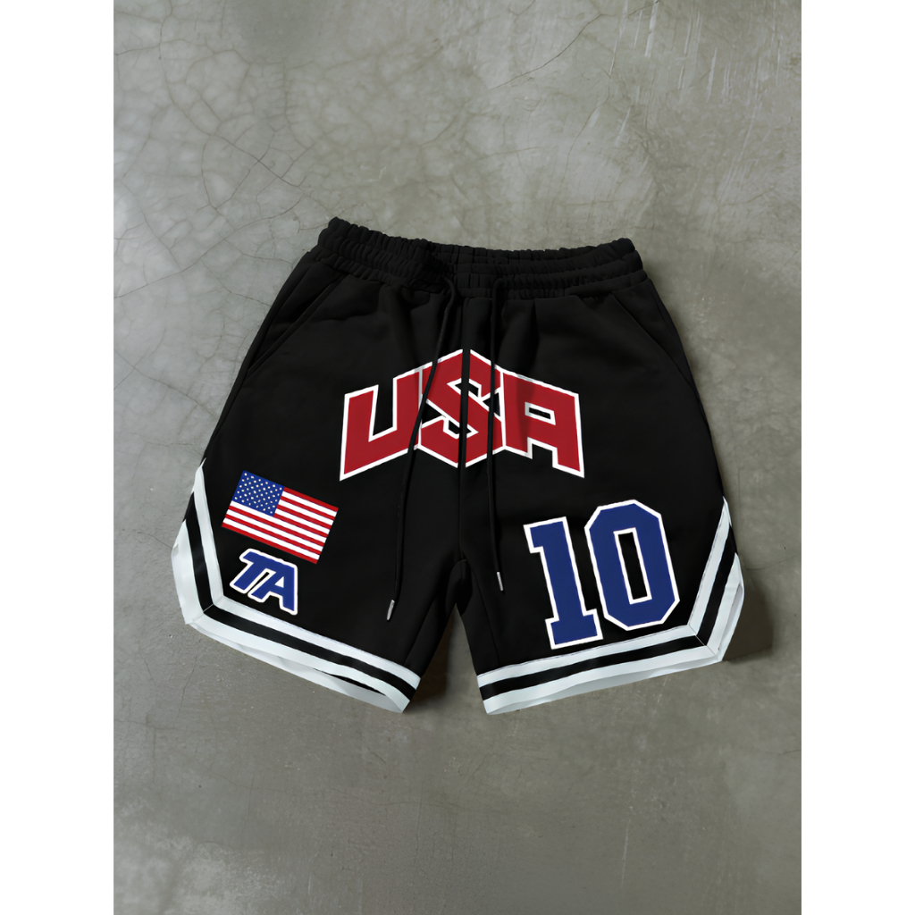 Bermuda Masculina basquete Estilo Moderno Estampa 