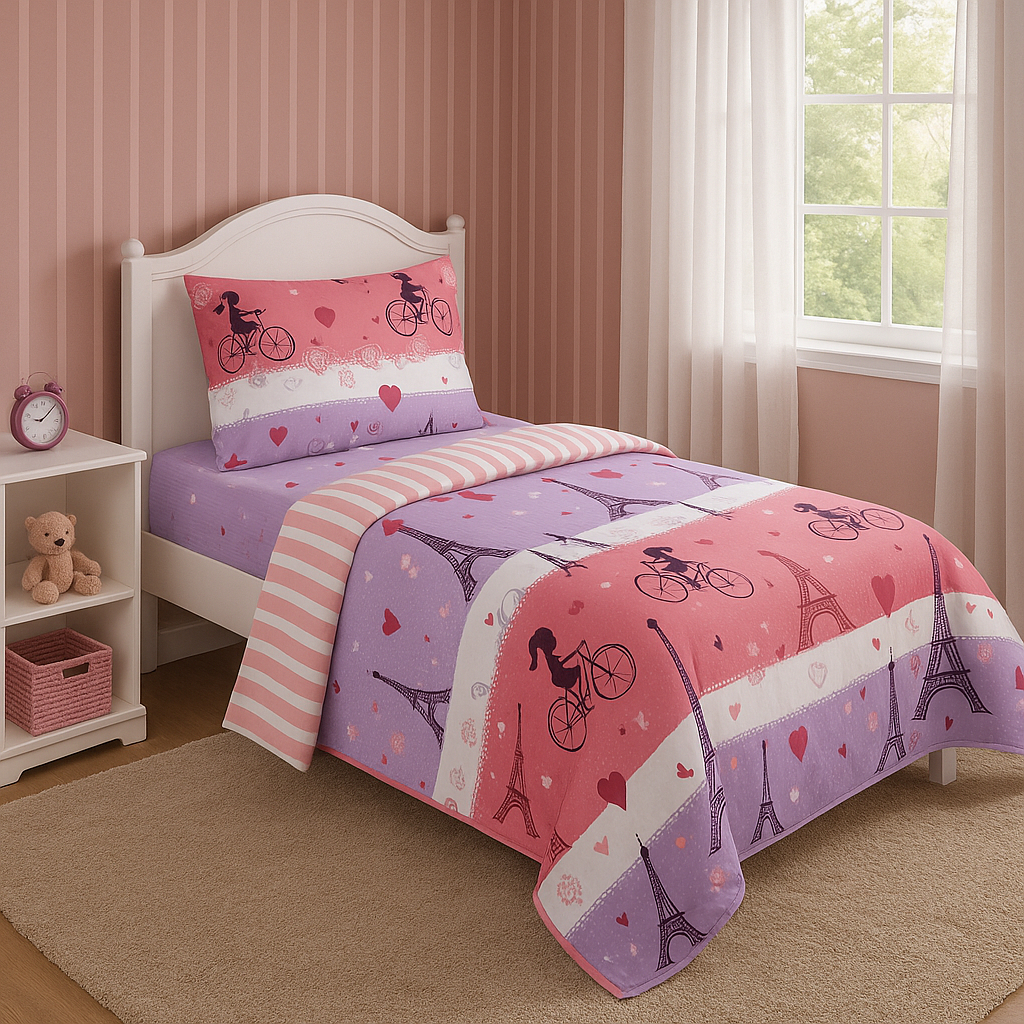 Colcha Cobre leito Solteiro Infantil  Dupla Face 2