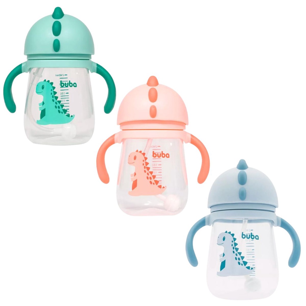 Copo de Transição Infantil Dino com Alça e Canu