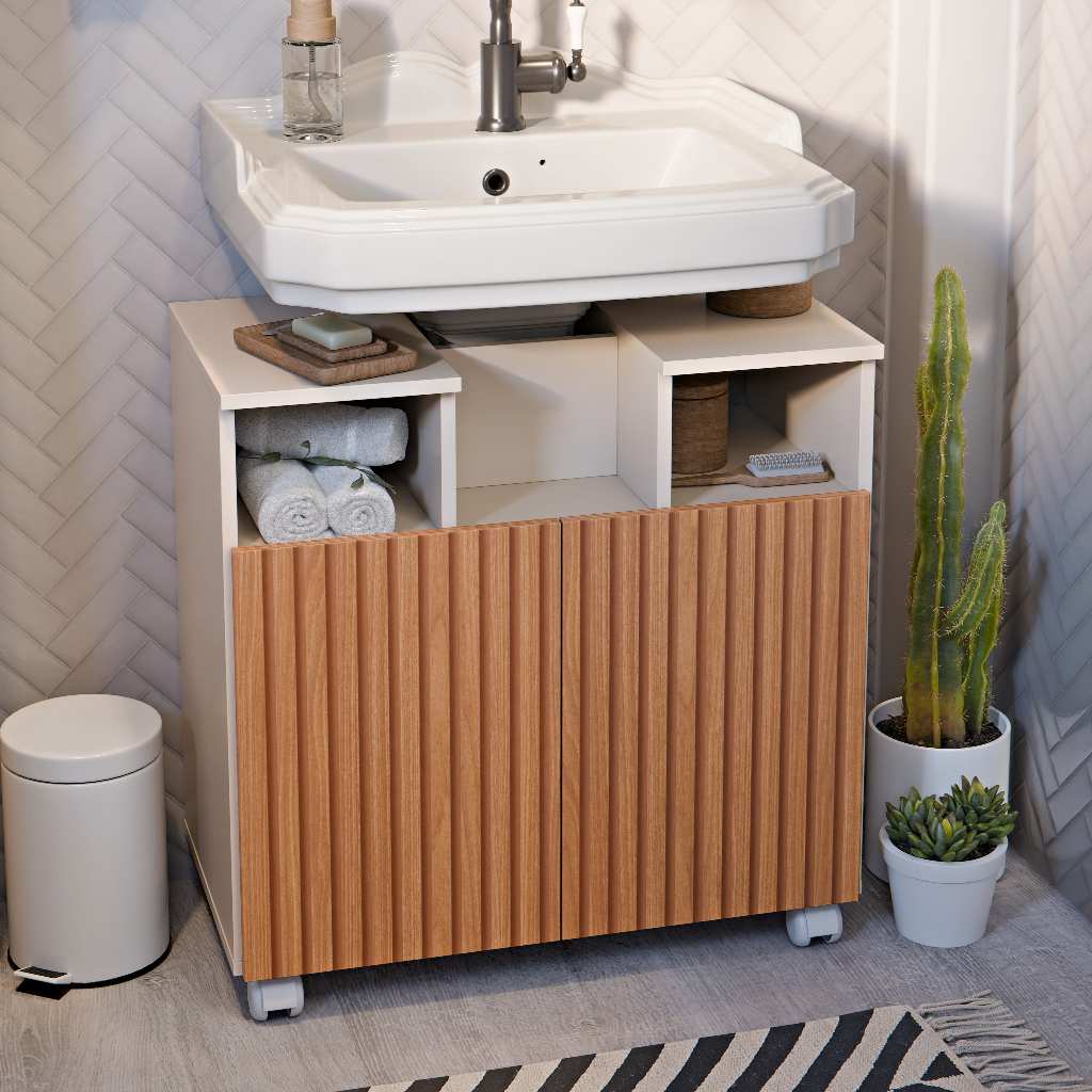 Armário De Banheiro Gabinete Para Pia Oasis Encai