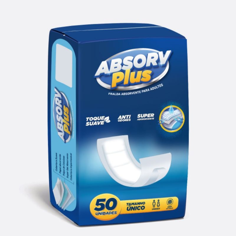 Absorvente Geriatrico Absorv Plus com 50 unidades