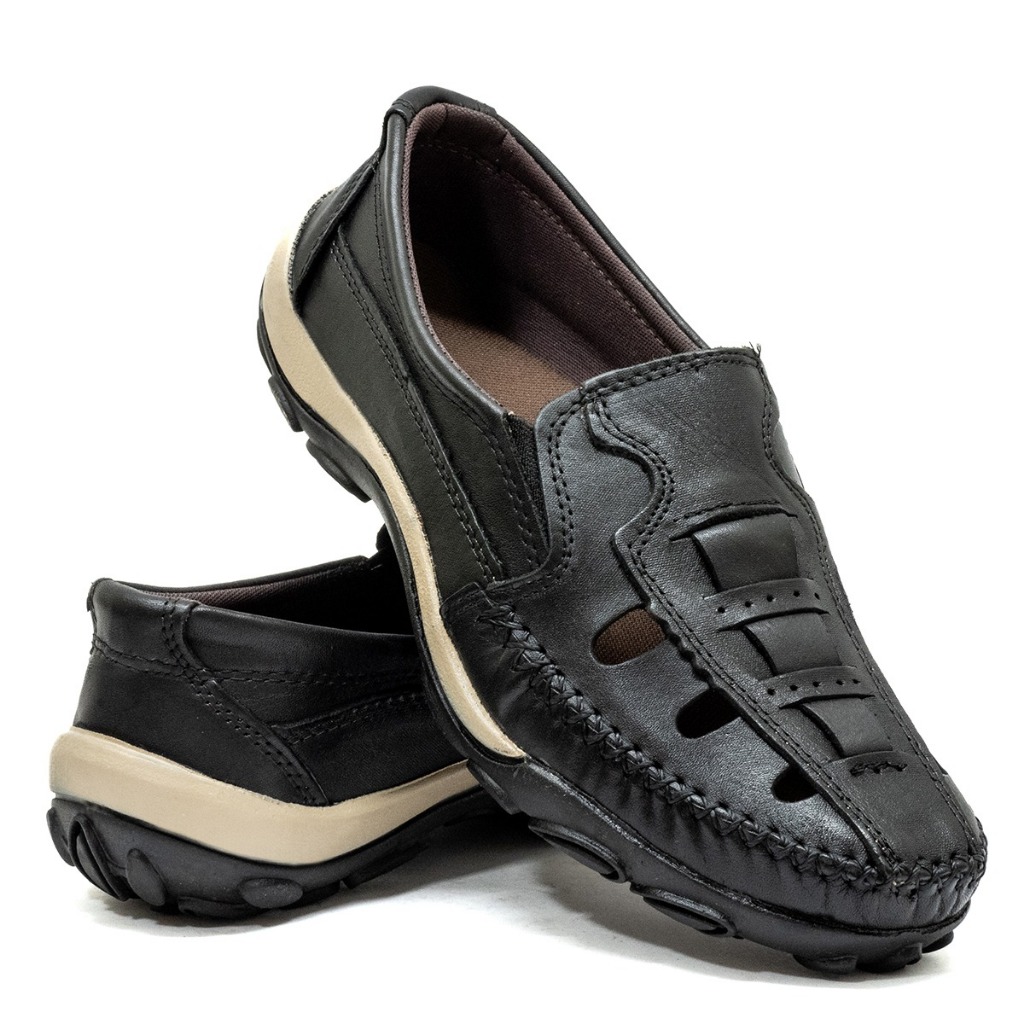 Sapatilha Mocassim Masculino Em Couro: Conforto An