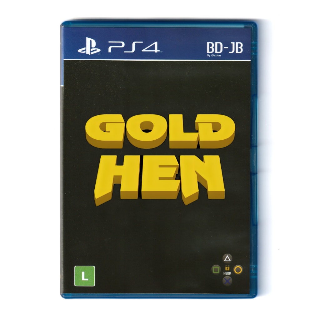 Disco de Desbloqueio PS4 Até 12.52 BDJ Bluray Gol