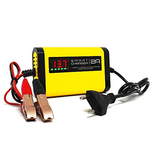 Carregador De Bateria P/ Carro Moto Com Indicador 