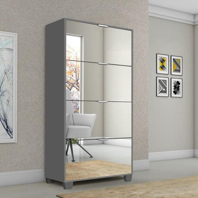 Sapateira Pequim Espelhada 4 Portas – Rede M