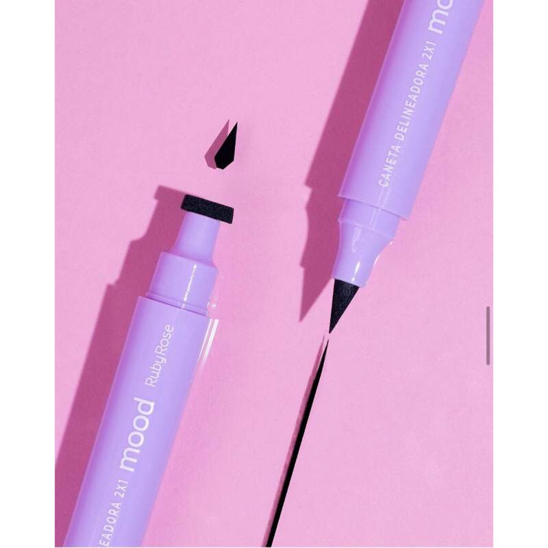 Caneta Delineadora 2 em 1 gatinho Mood Ruby Rose