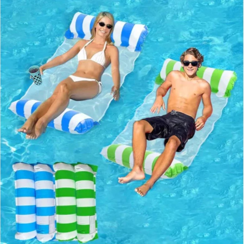 Bóias de Piscina Rede flutuante Inflável Colchã
