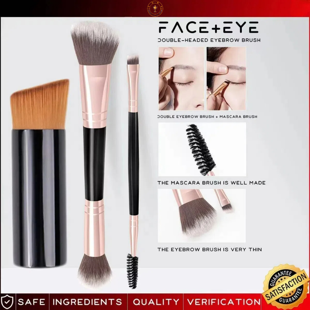 Kit Escova de Base Cabeça Oblíqua+Escova de Pó 