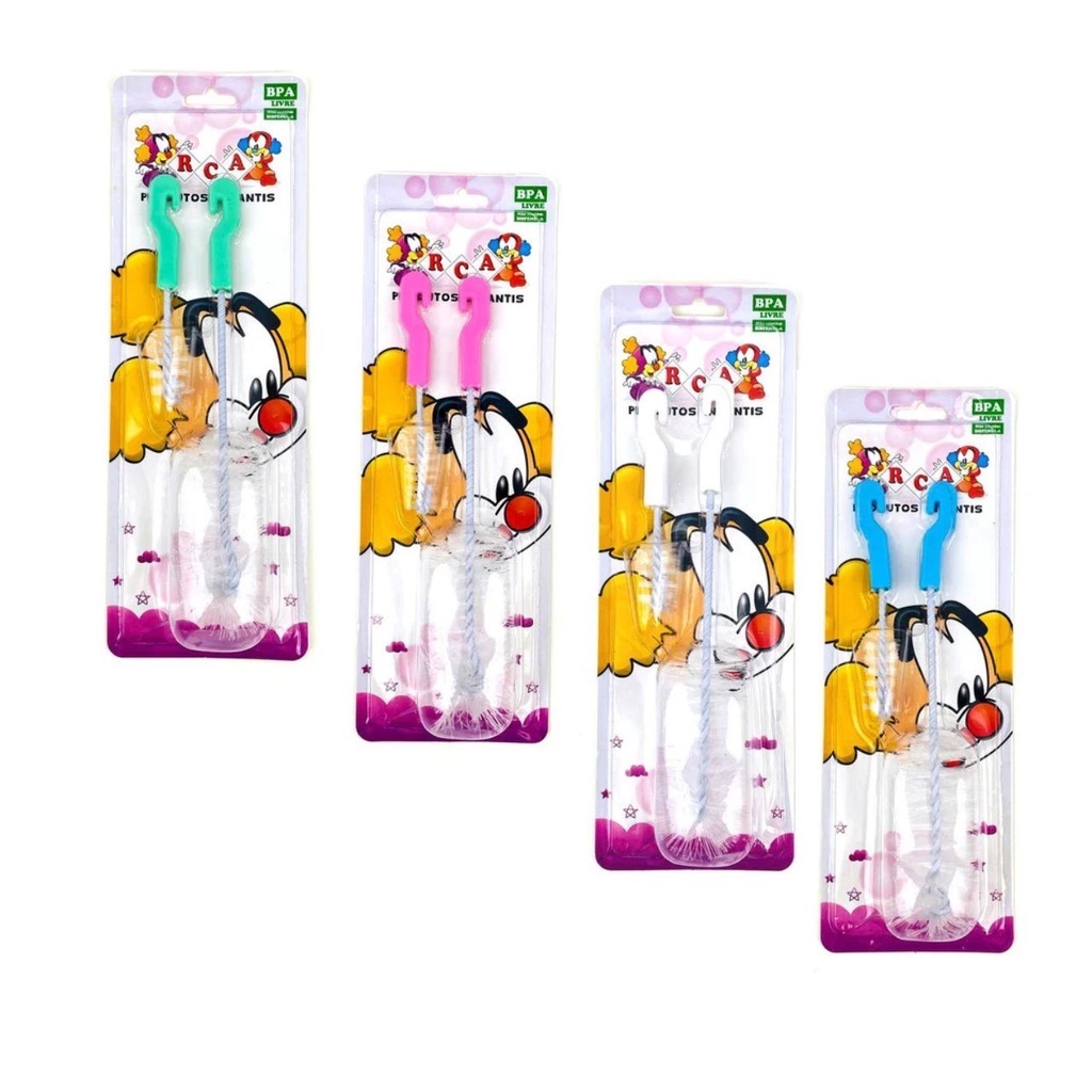 Kit Escova de Limpeza Para Mamadeira e Bico RCA