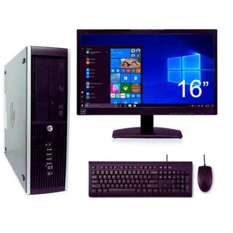 computador CPU Hp core 2 duo 4gb monitor 16 obs es