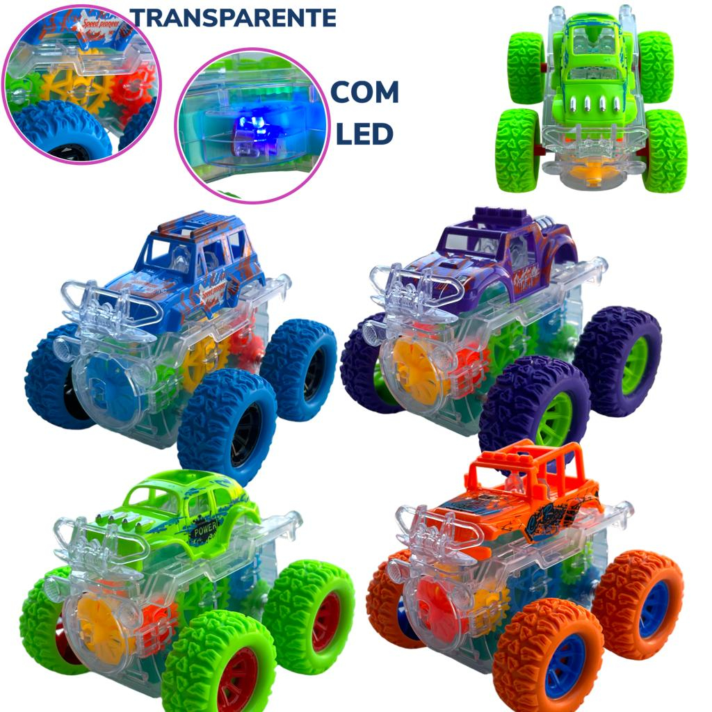 Carrinho Giratório 360° De Fricção Com Luz Led