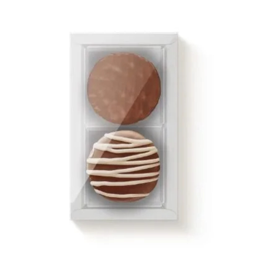 Caixa p/ 2 Pães de Mel Branca com Forma 6,5×