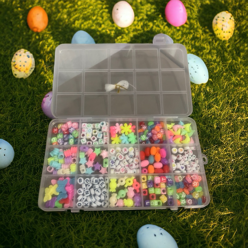 Kit Miçanga Infantil Para Pulseira Colar Maleta M