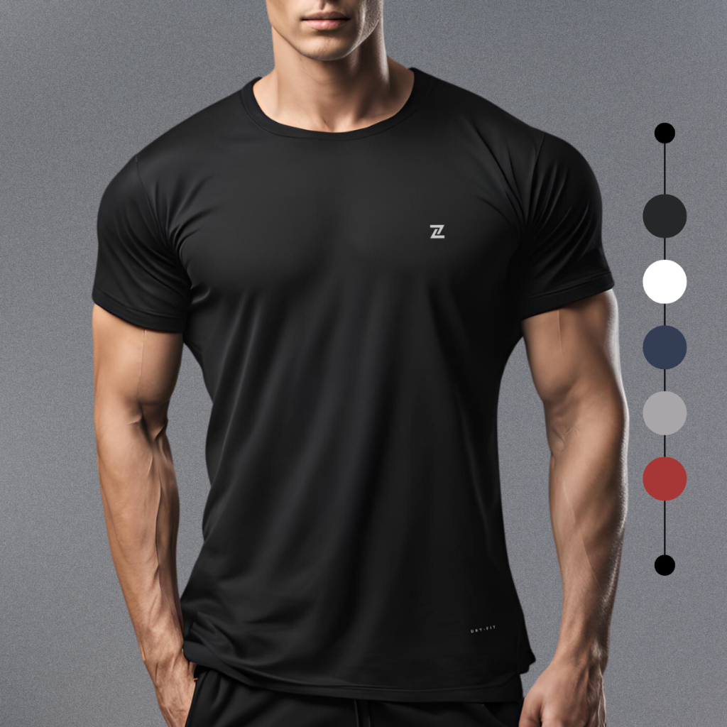 Camiseta Masculina Academia Dry Fit Esportiva Refl