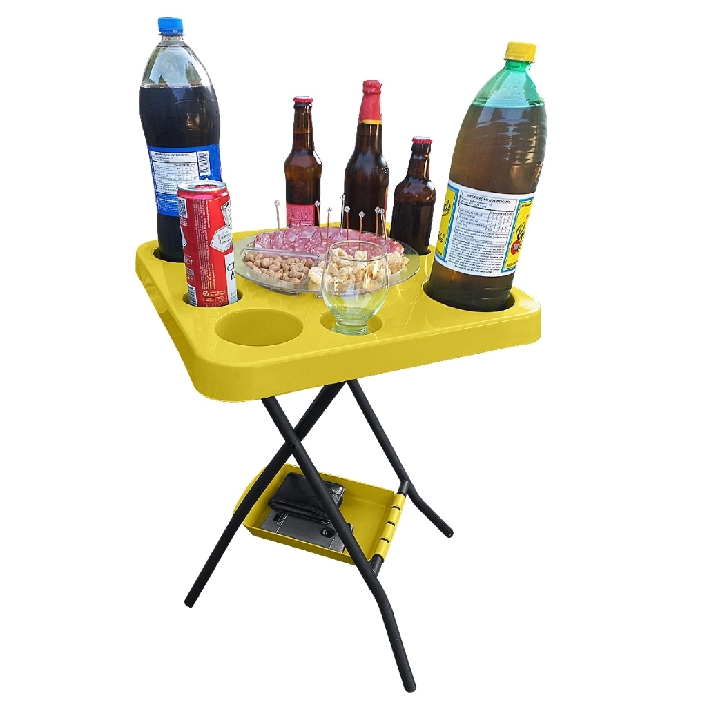 Mesa Mesinha Petisqueira Dobrável Portátil Bande