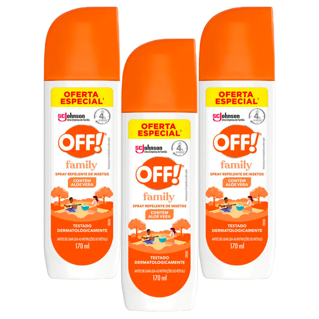 Kit Repelente OFF Family Spray 170ml