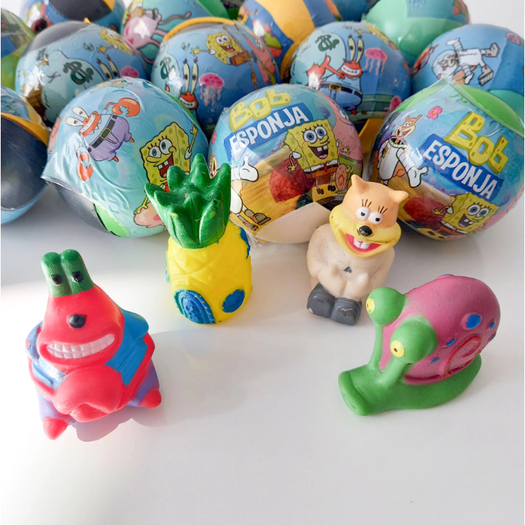 10/20/30/40 Capsula Bob Esponja Surpresa 2pol Infa