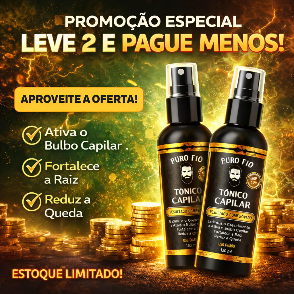 Kits de PRO BARBER Tônico Capilar antiqueda 1 a 5