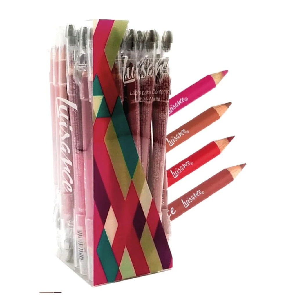 Kit 4 Lápis De Contorno Labial C/ Apontador Luisa