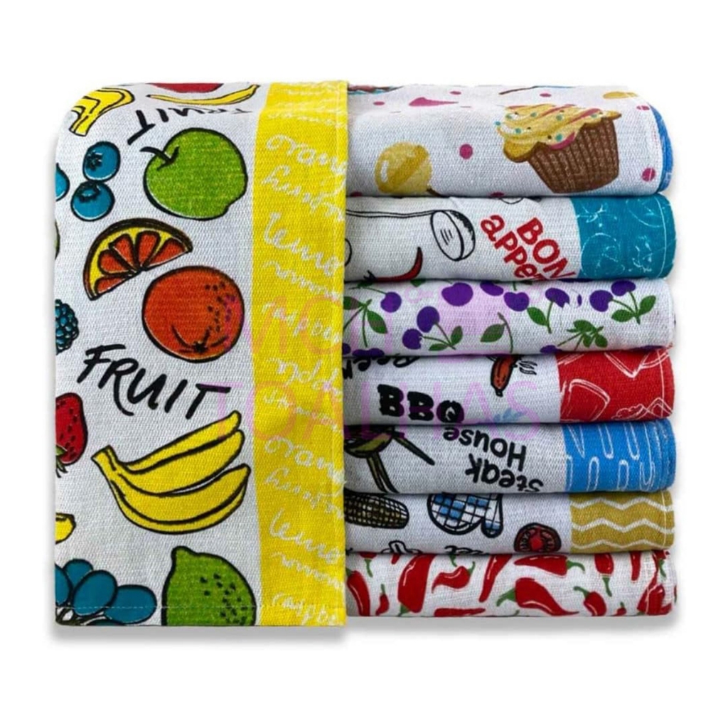 Pano de Copa/Prato Atoalhado Simples 65cm x 40cm .