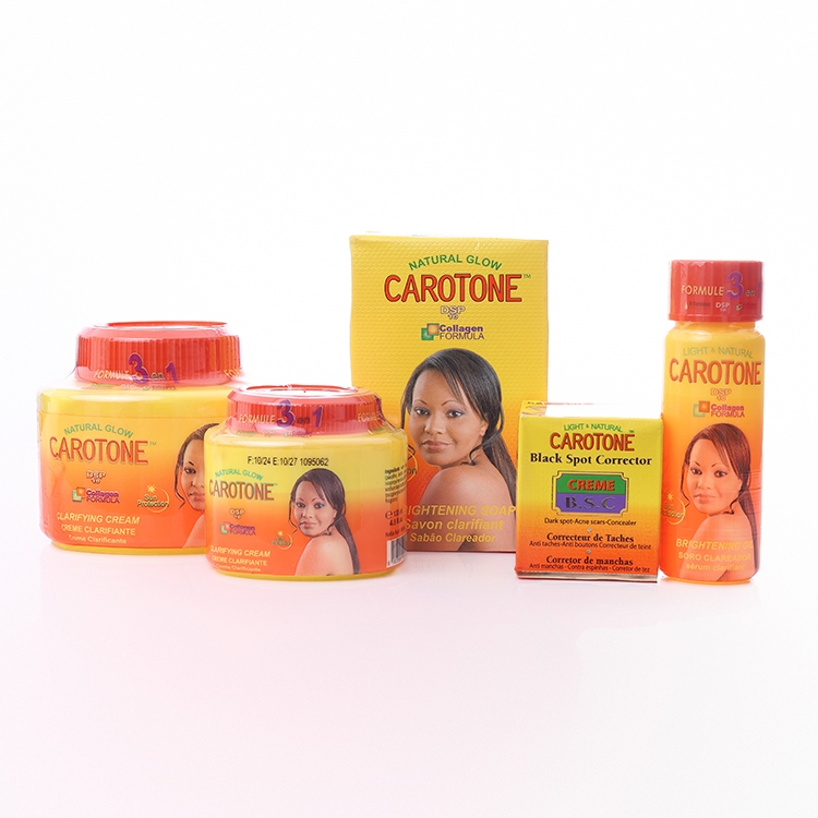 Kit Creme Carotone Clareador Facial e Corporal Axi