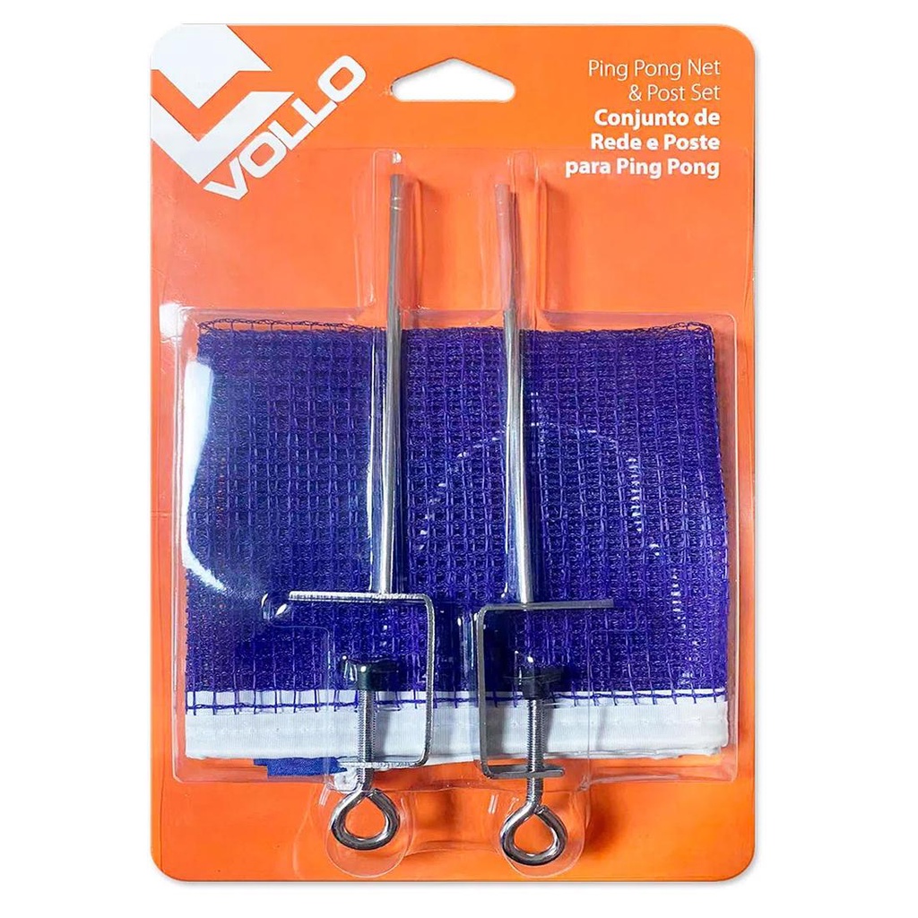 Rede De Tênis De Mesa Com Poste Vt705 Vollo
