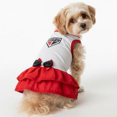 Vestido Pet Times de Futebol Torcida Pet Oficial R