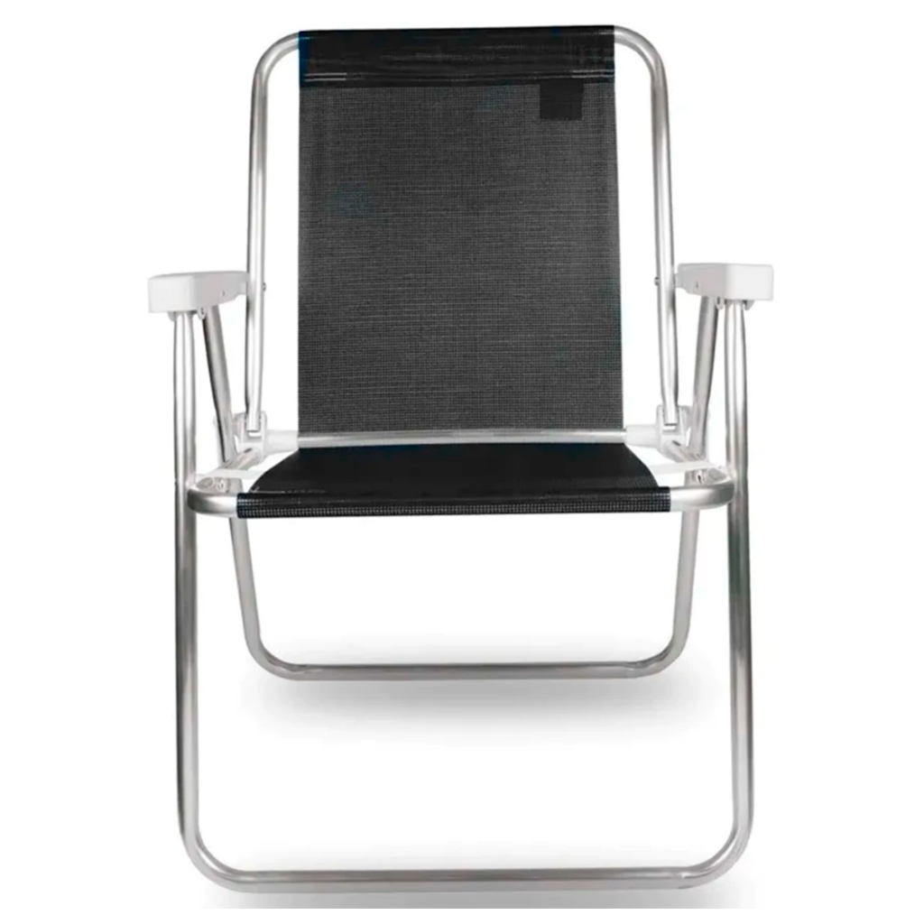 Cadeira Alta Para Praia Camping Feita Em Alumínio