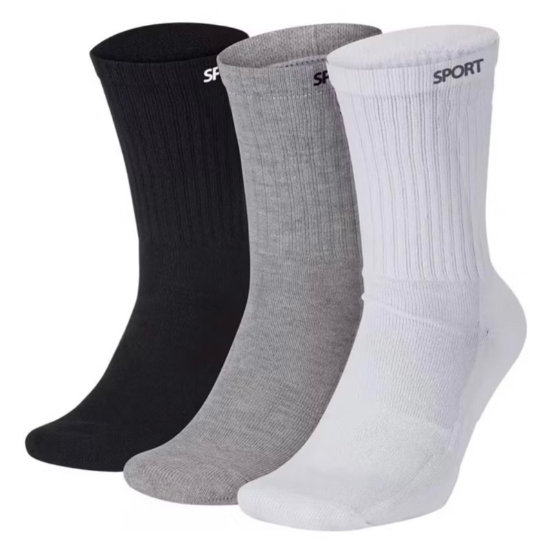 Kit 24 Pares Meias masculina SPORT Algodão cano a