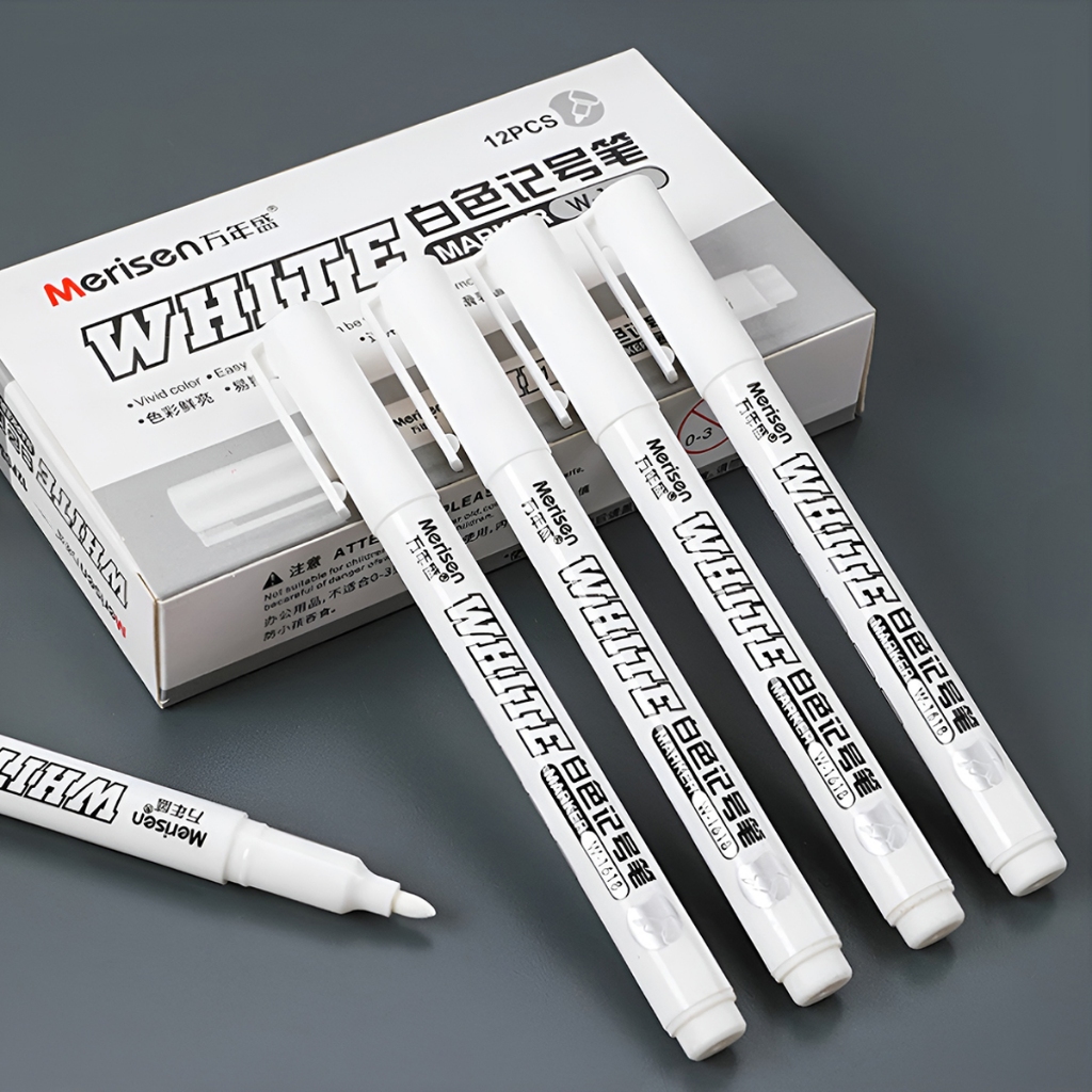 Caneta Marcador Especial Branca Para Detalhes Fran