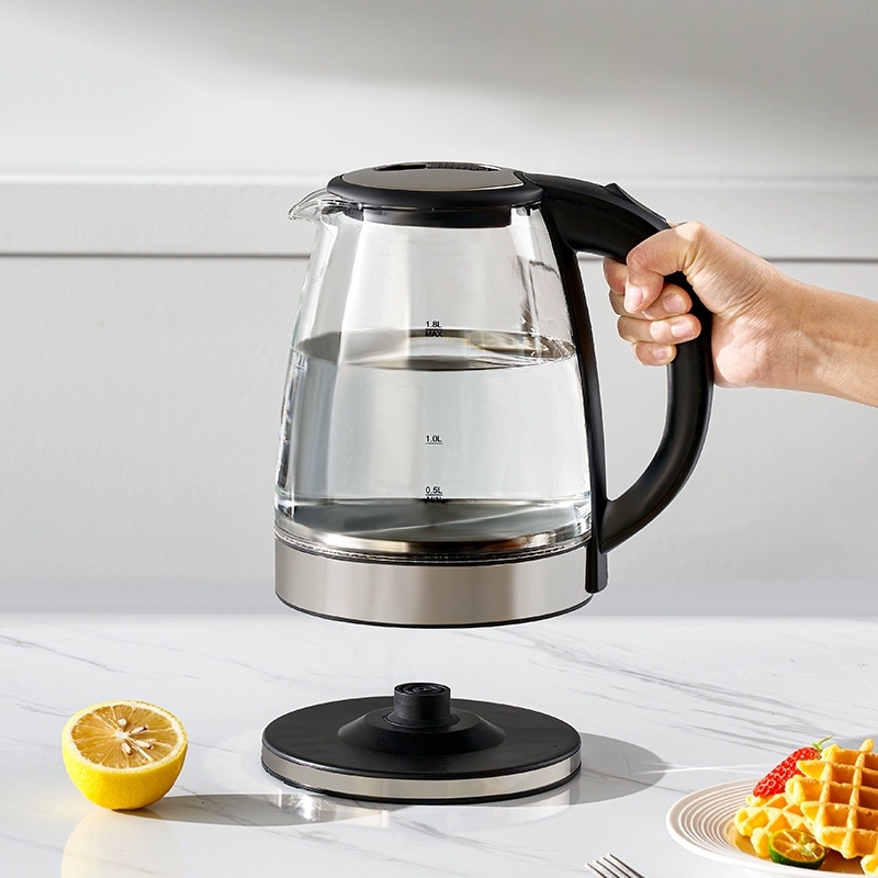 Chaleira Elétrica de Vidro/Inoxidável,1.8L 127V/