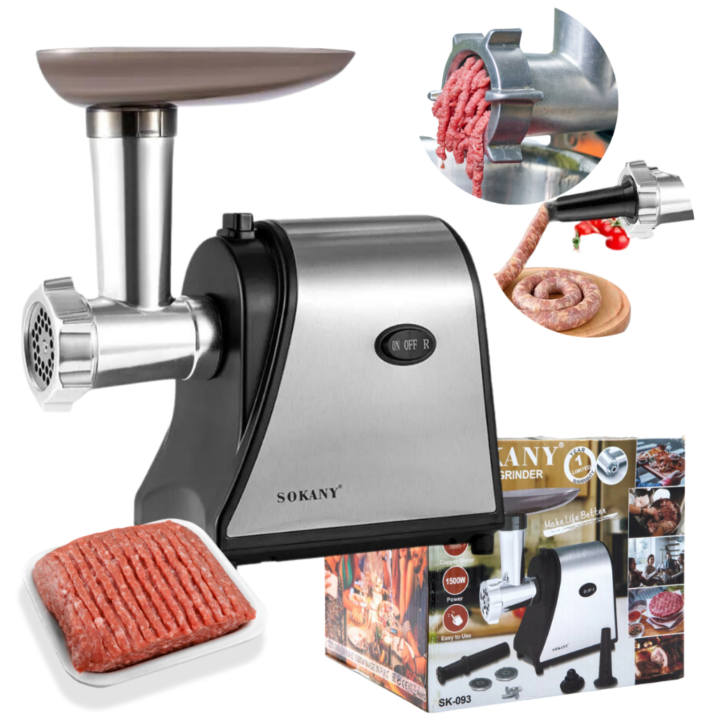 Máquina Moer Moedor De Carne Elétrico 500W Faz L