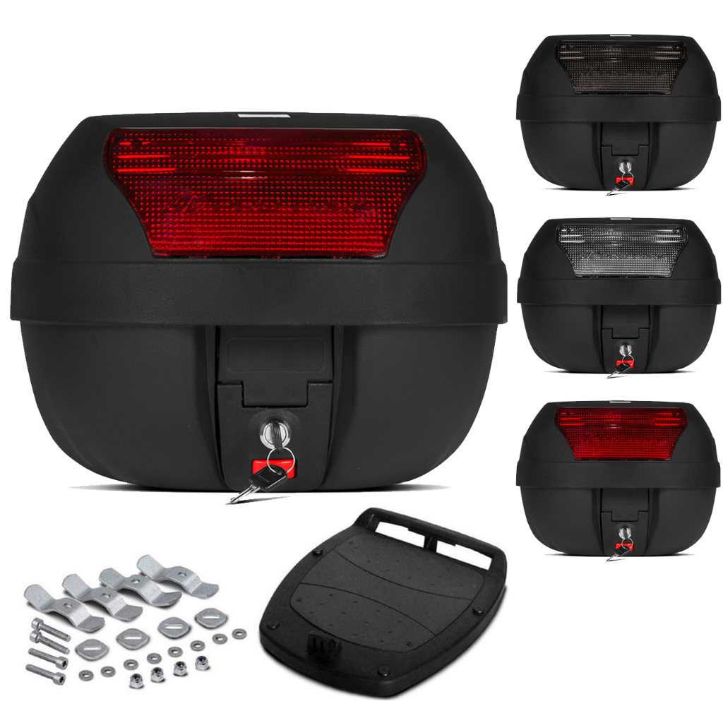 Baú Bauleto Moto Smartbox Pro Tork 28 Litros Conj