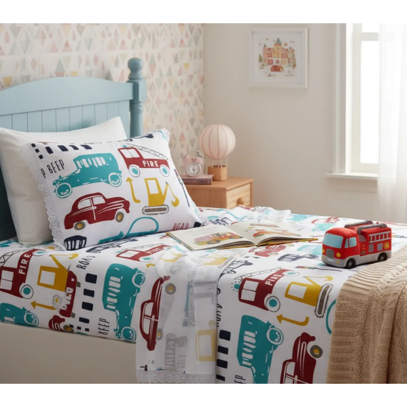 Jogo De Lençol Cama De Solteiro 2 Peças Estampad