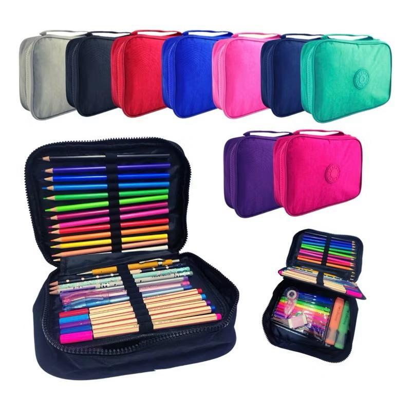 Estojo De Lápis Escolar Juvenil Box Jumbo Nylon T