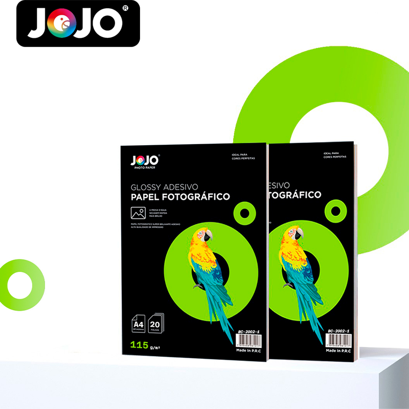 Papel Fotográfico Glossy ADESIVO 115g A4 Com Impr