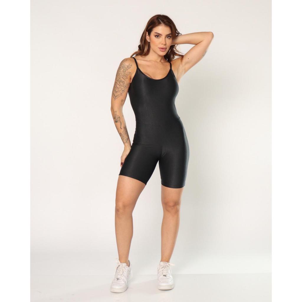 Macaquinho Melina Fitness Feminino Alça Fina Just