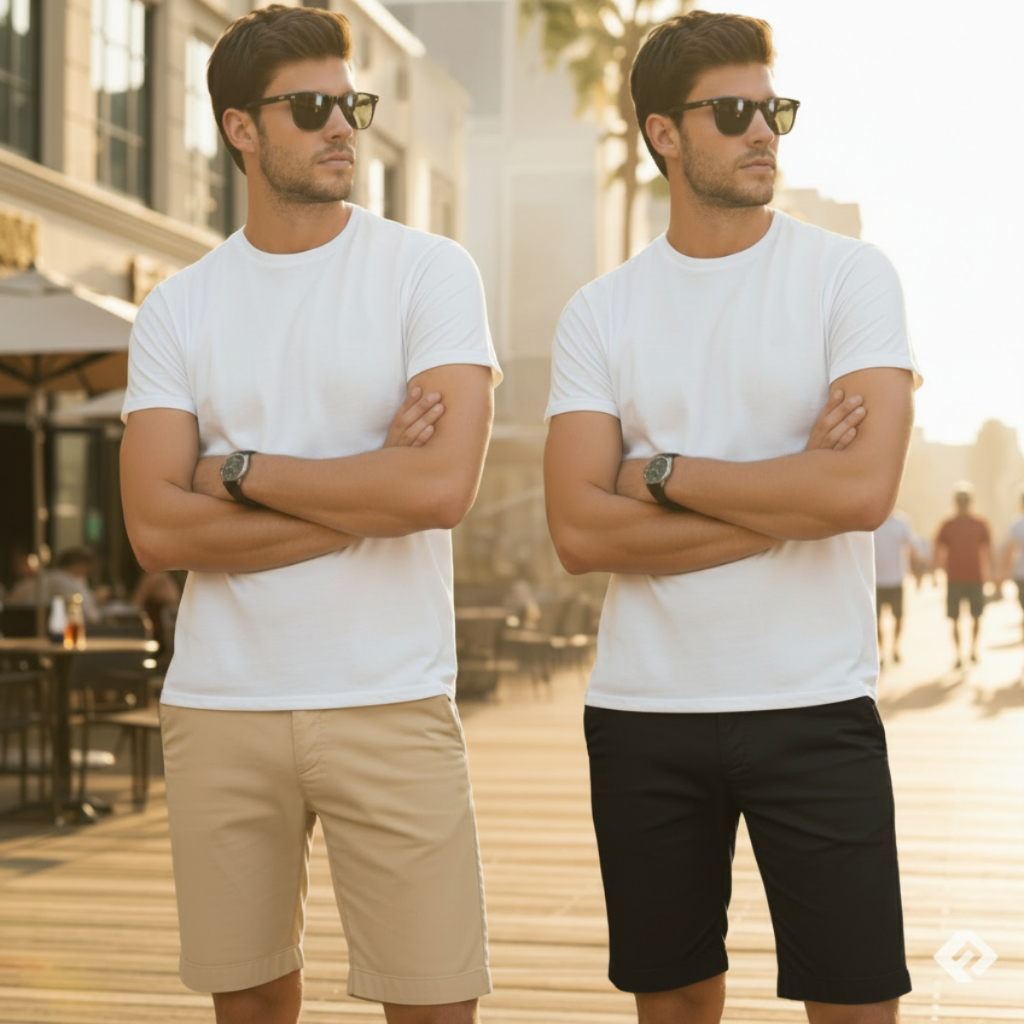 Kit 2 Bermuda Masculina Sarja Jeans Premium Mauric