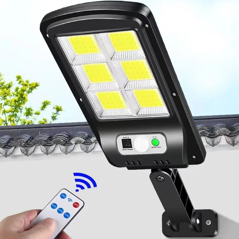 Luminária Refletor Led Solar De Parede Sensor De 